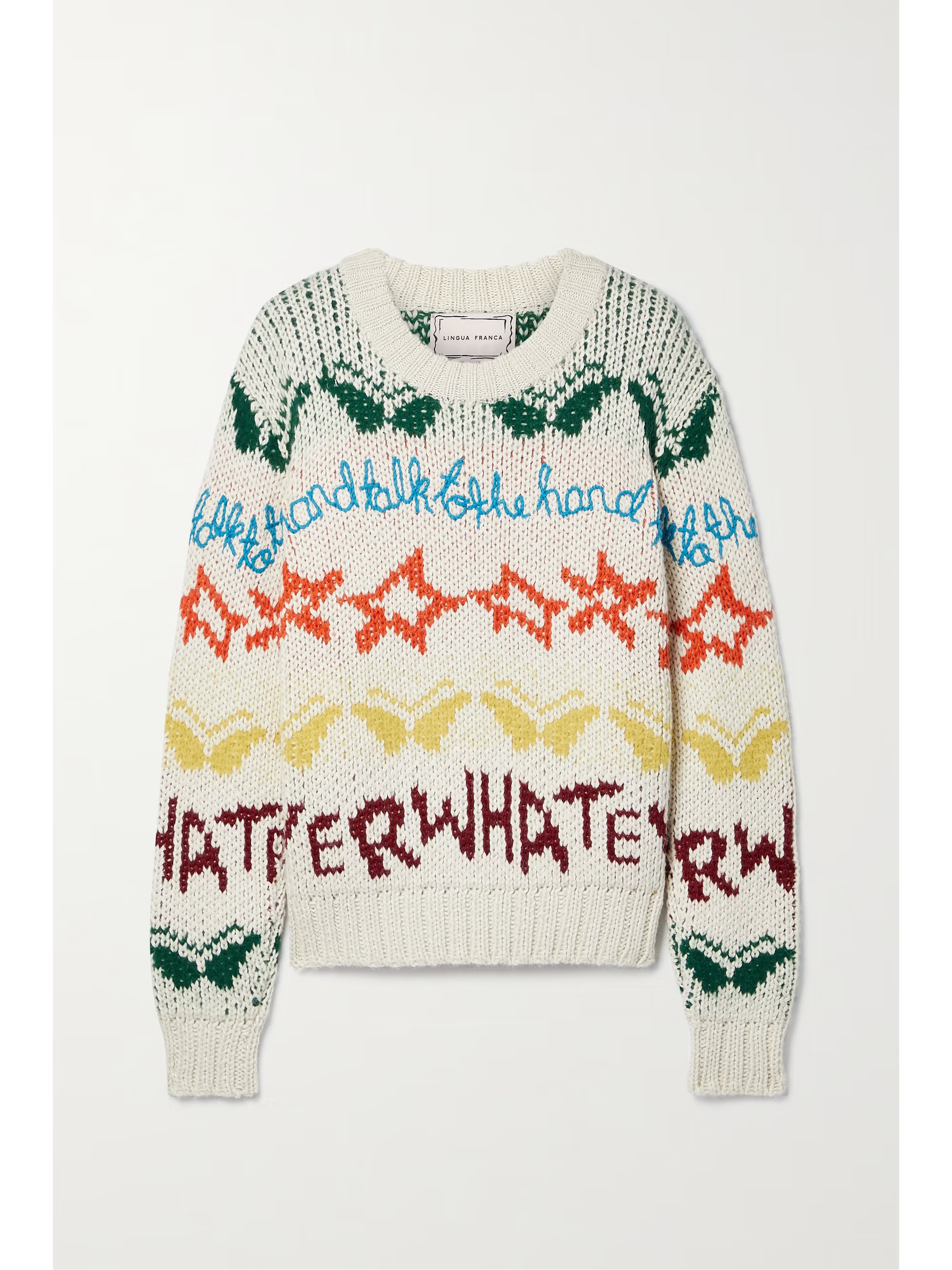 Whatever alpaca-blend jacquard sweater | NET-A-PORTER (US)
