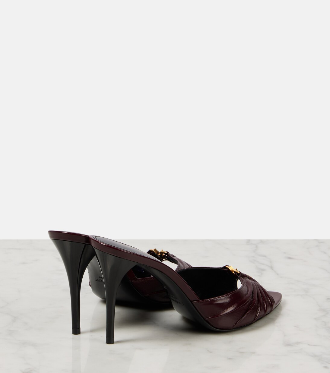 Babylone Cassandre 90 leather mules | Mytheresa (INTL)
