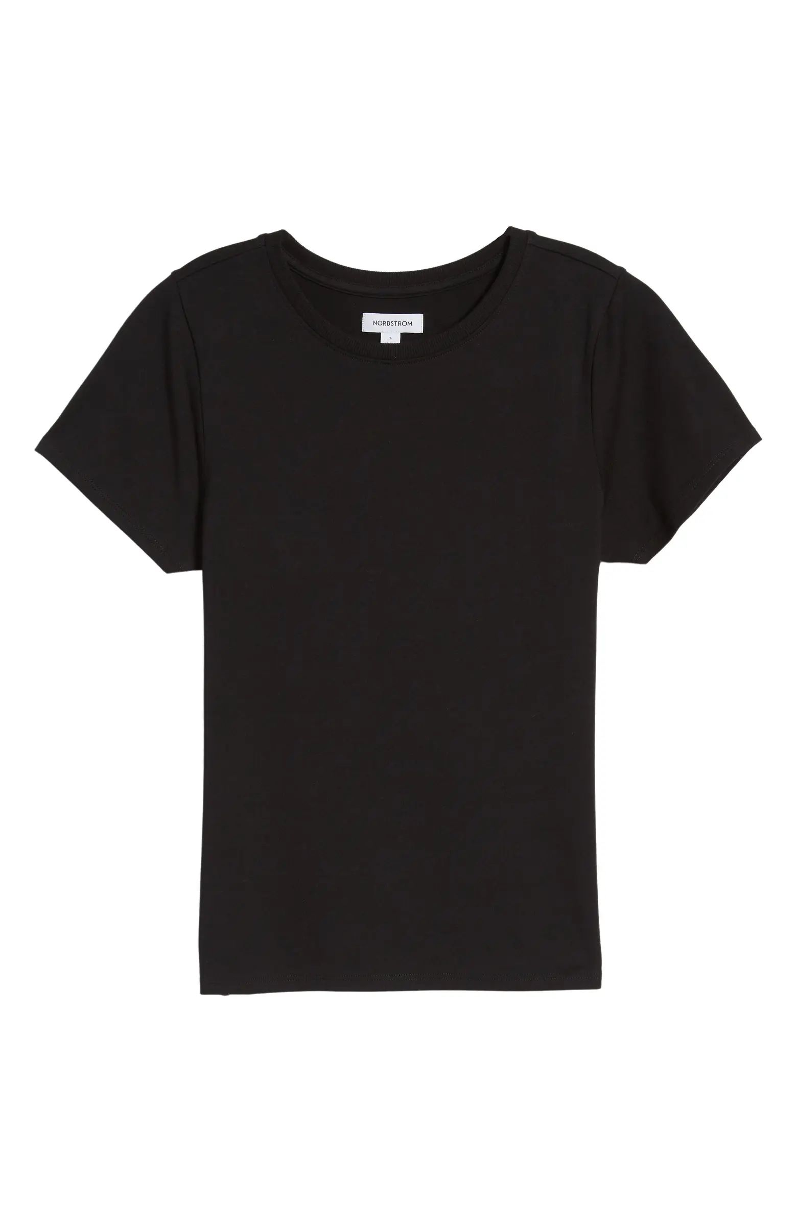 Pima Cotton Blend Crewneck T-Shirt | Nordstrom