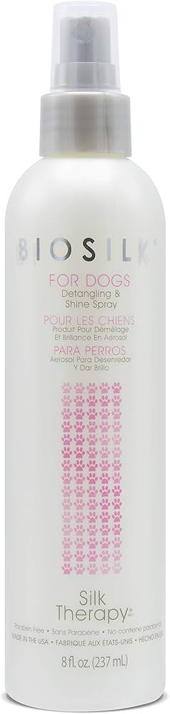 BioSilk for Dogs Silk Therapy Detangling Plus Shine Mist for Dogs | Best Detangling Spray for All... | Amazon (US)