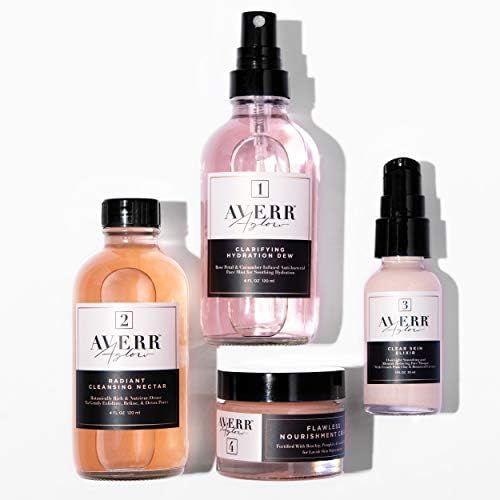 Averr Aglow Clear Skin Kit, Acne Treatment Kit, Face Skin Care, Breakouts Black Spot Remover, Nat... | Amazon (US)