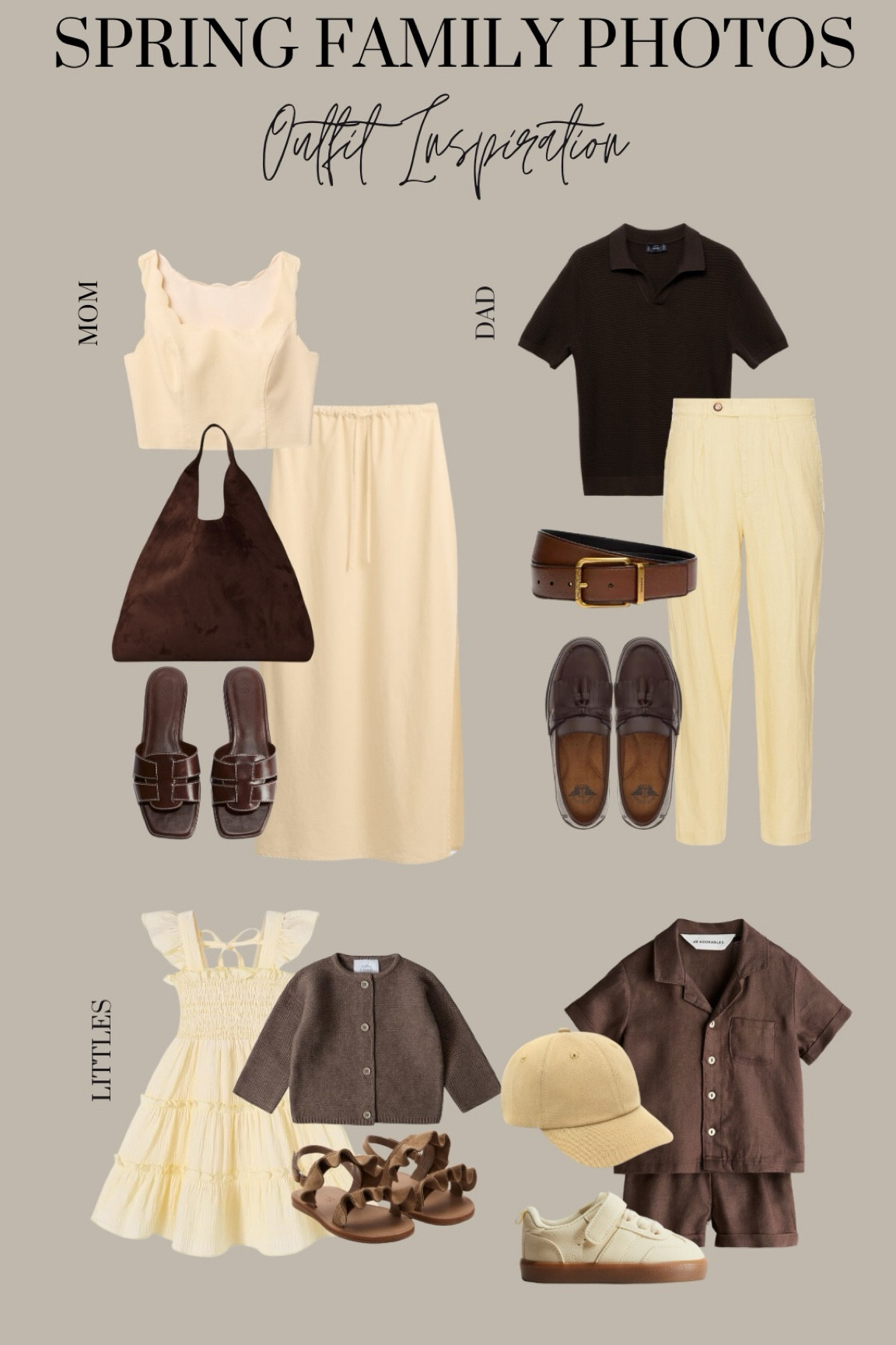 Spring Matching Family Photoshoot Outfit