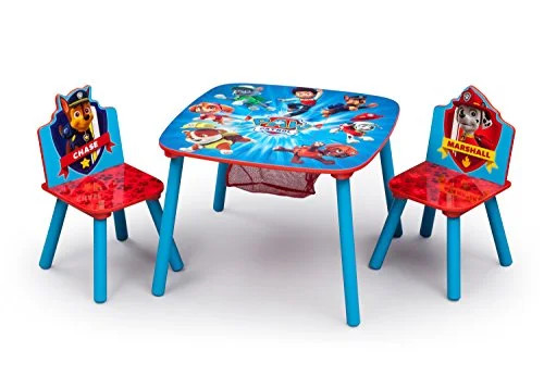 Delta Children Nick Jr. PAW Patrol Wood Kids Storage Table and Chairs Set | Walmart (US)