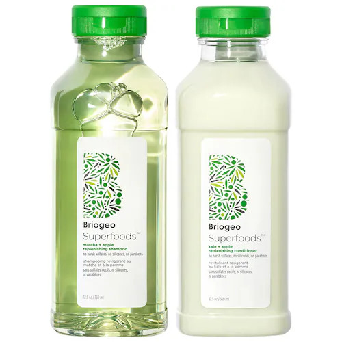 Superfoods Apple, Matcha + Kale Replenishing Shampoo + Conditioner Duo | Sephora (US)