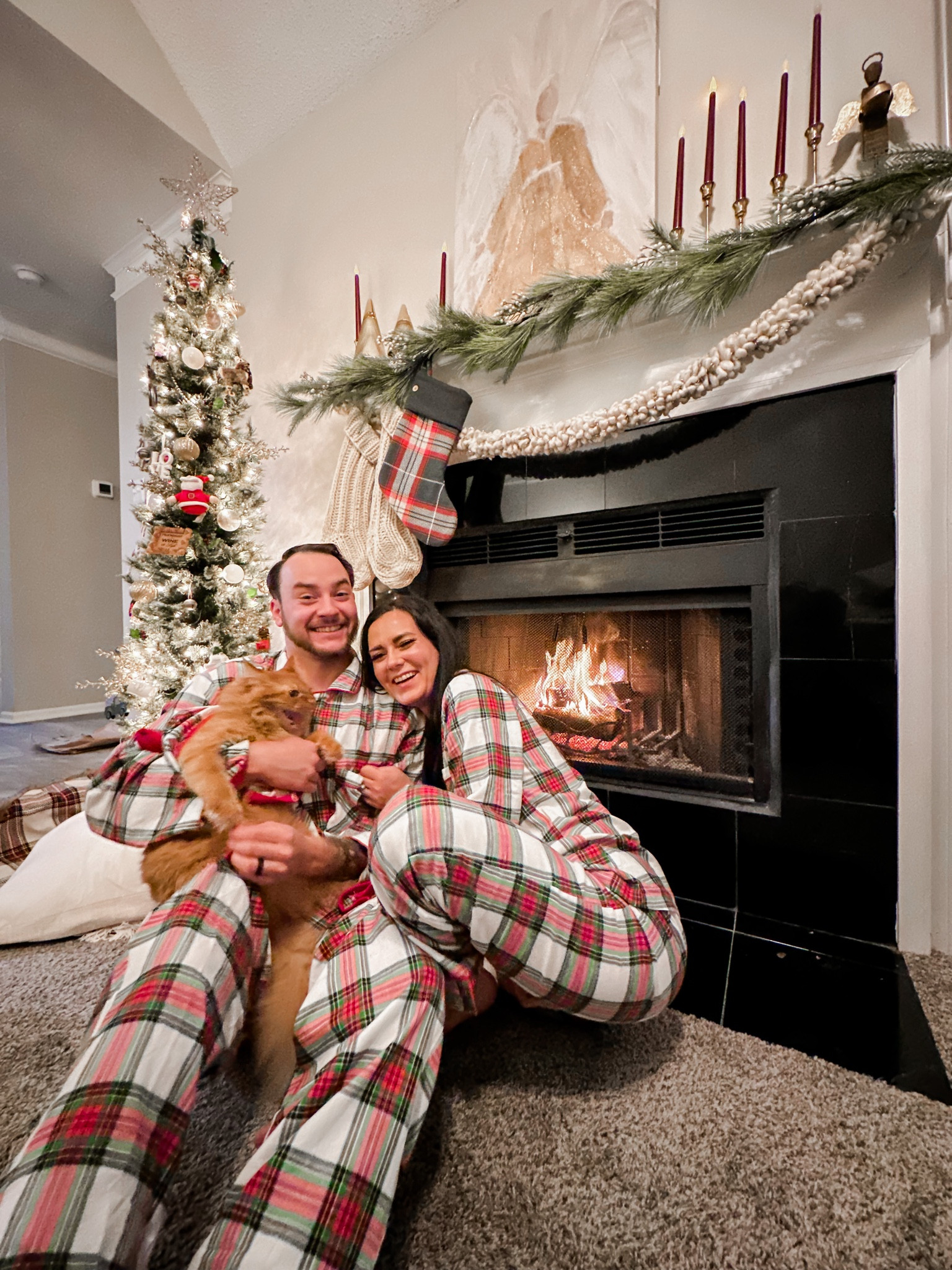 Liam doesn’t like getting his photo taken 😂 but he’s sooo cute in his cat Christmas sweater from Target 😻 

Christmas, Christmas pajamas, holiday outfit, holiday pajamas, family matching pajamas, Christmas matching pajamas, Target 

#LTKSeasonal #LTKunder50 #LTKHoliday