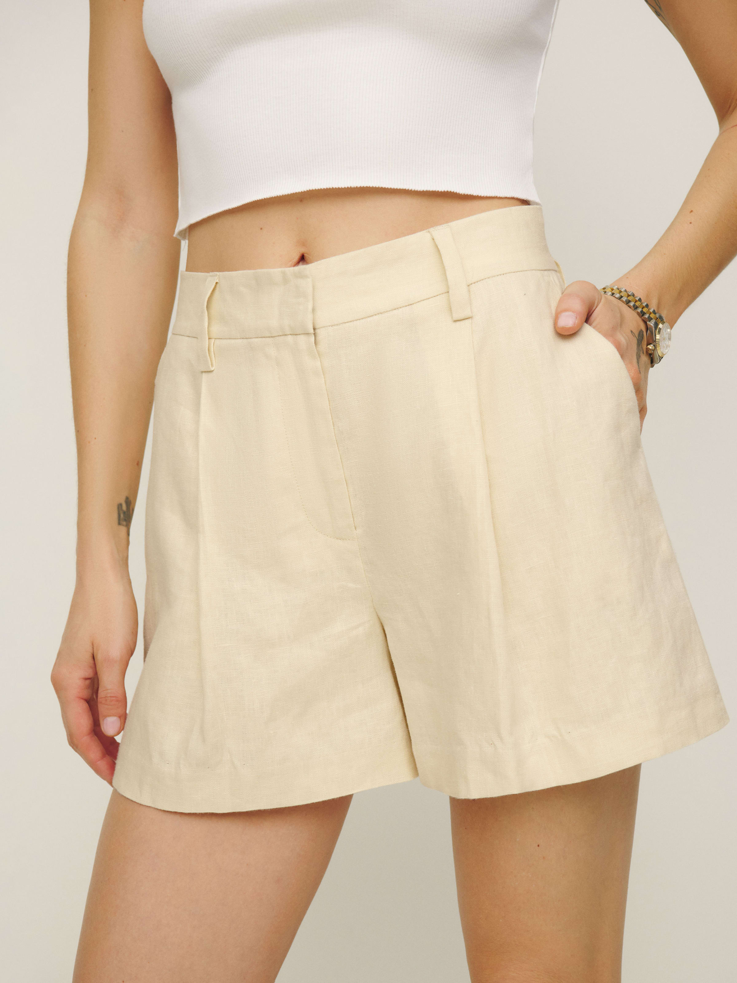 Alex Linen Short | Reformation (Global)