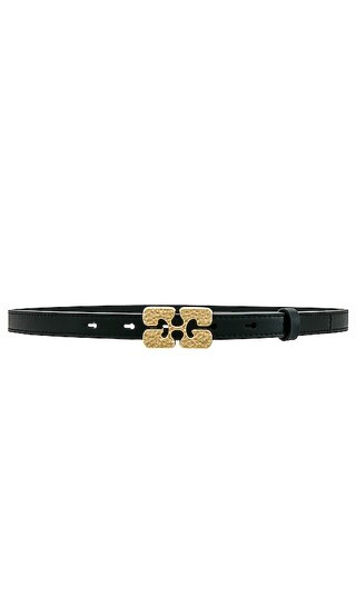 Logo Metal Belt in Black | Revolve Clothing (Global)