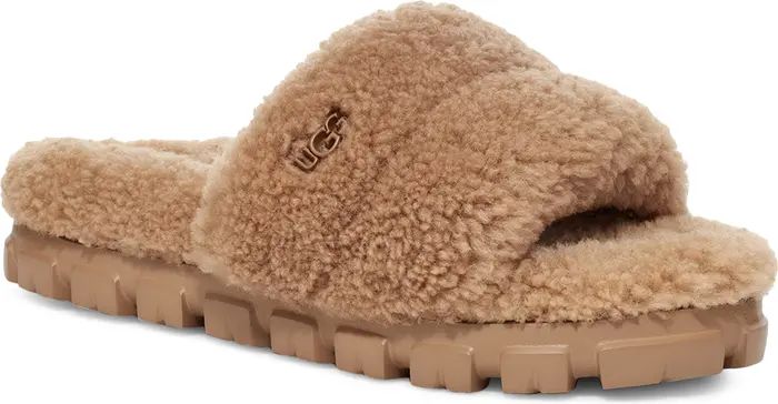 Cozetta Curly Genuine Shearling Slide Slipper | Nordstrom