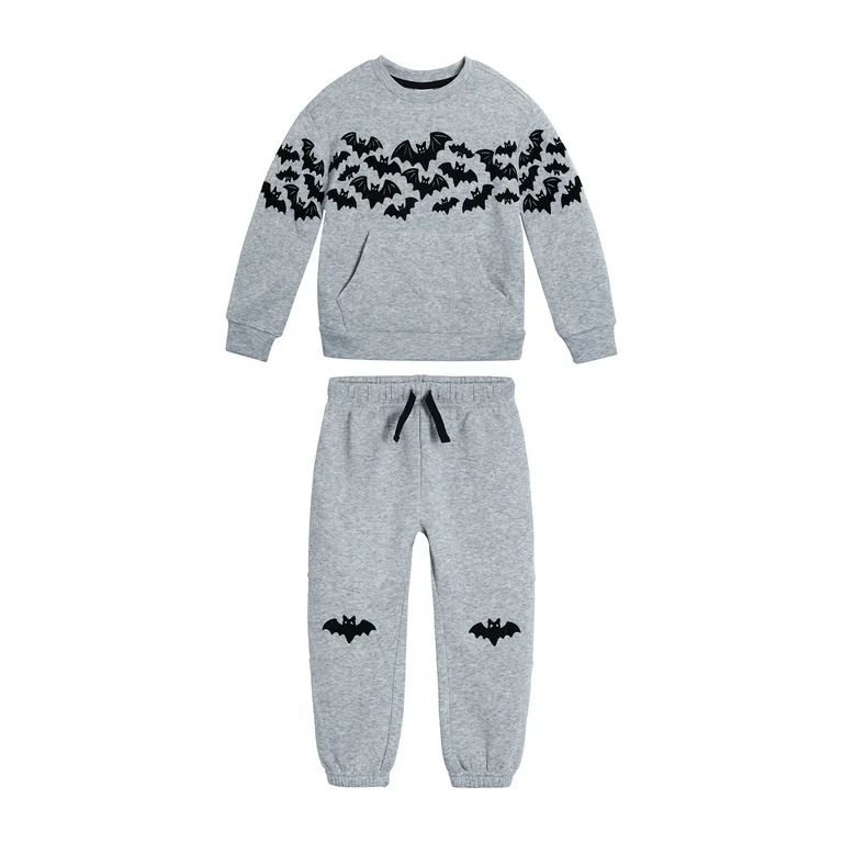 Wonder Nation Toddler Boy Halloween Sweat Set, Sizes 2T-5T | Walmart (US)