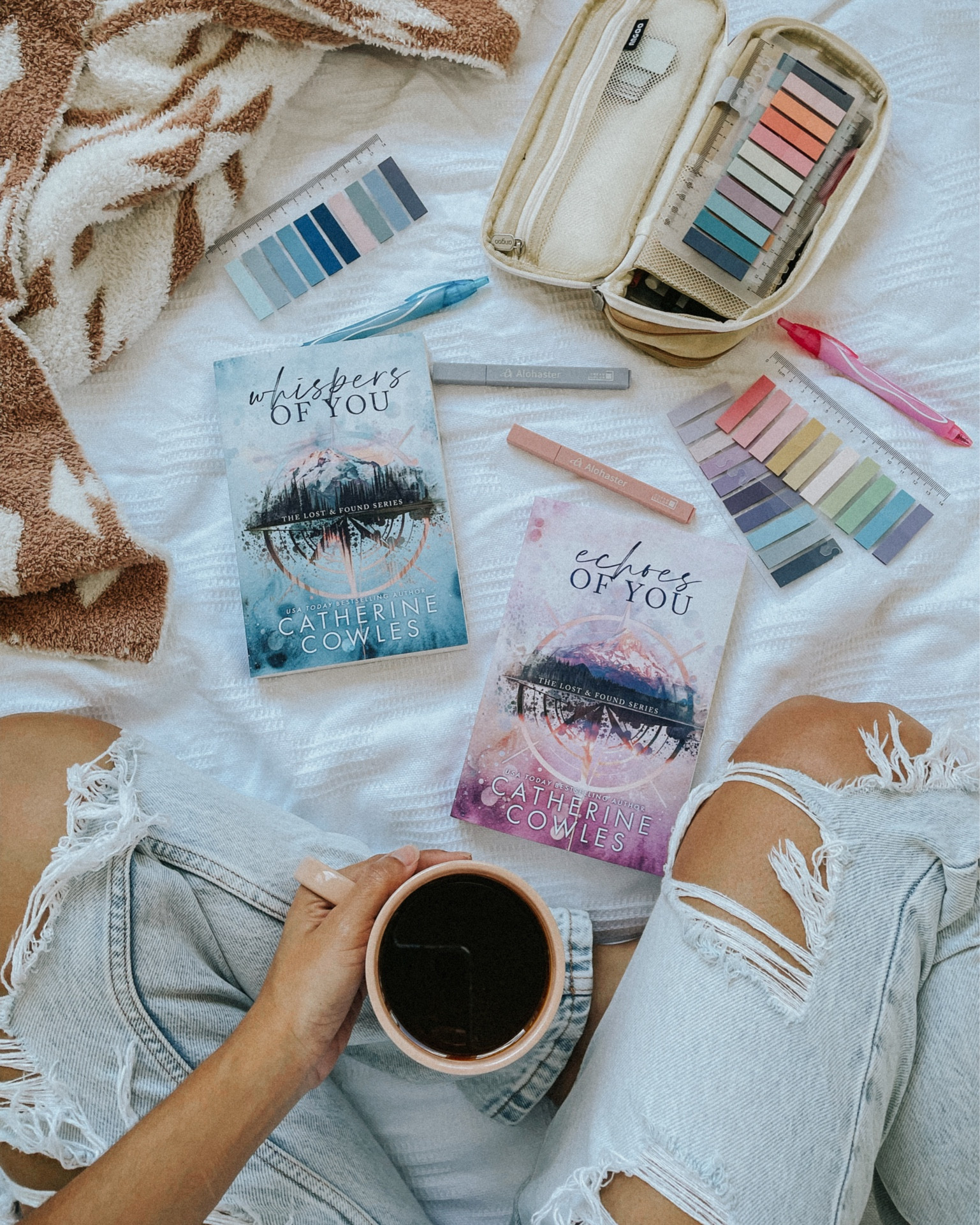 “Not going to pretend I’m not in love with you, Wren. Missed touching you. Sometimes, I’d be walking and swear I felt your hand in mine.”

These characters and books live in my heart! I need you all to experience this beautiful soul-crushing series! The romances and the friendships are top tier!

AND it’s on Kindle Unlimited! Catherine Cowles now has ALL of her books on KU! Ruuuuuun to read this series!

WHISPERS OF YOU
🥰 Childhood Friends to Lovers
🏘 Small Town
🤩 Second Chance
😭 Angsty and Emotional
🥳 Forced Proximity

ECHOES OF YOU
🥰 Childhood Friends to Lovers
🏘 Small Town
🥳 Forced Proximity
🛏 One Bed
😏 Roommates
🤩 Who Hurt You?
😟 Romantic Suspense

#LTKunder50 #LTKfit #LTKFind