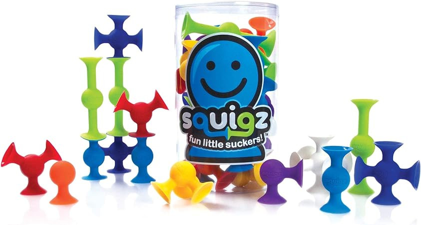 Fat Brain Toys Squigz Starter Set, 24 Piece | Amazon (US)