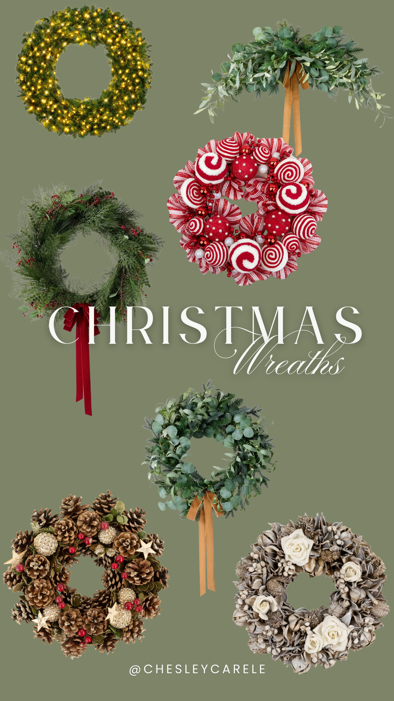 Aesthetic Christmas Wreaths 🎄❄ 

 #LTKHoliday #LTKSeasonal #LTKHome