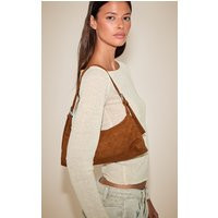 Tan Suede Adjustable Shoulder Bag | PrettyLittleThing UK