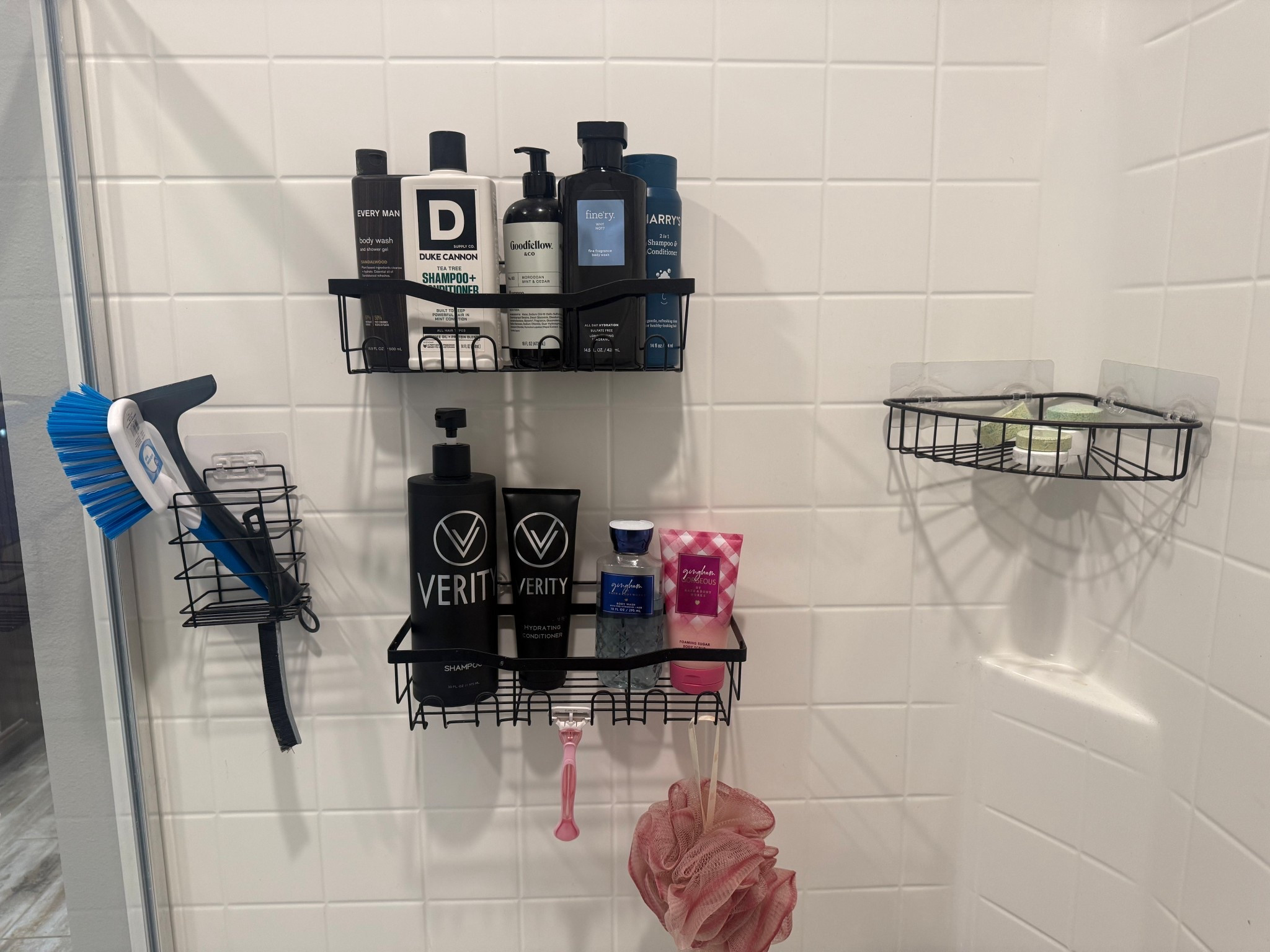 The best shower organizers. I’ve had these for 4 years now and they haven’t budged!!!!! #showercaddy #showerorganization #shower 

#LTKHome