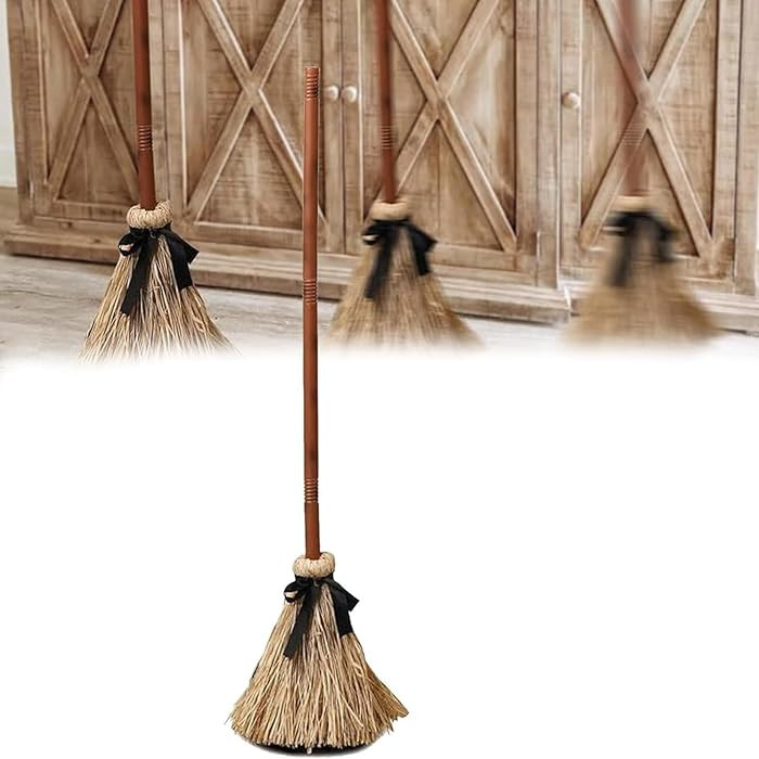 Halloween Broom Stick 43.5 Inch Animated Witch Broom Prop Touch Activated Moving for Cosplay Part... | Amazon (US)