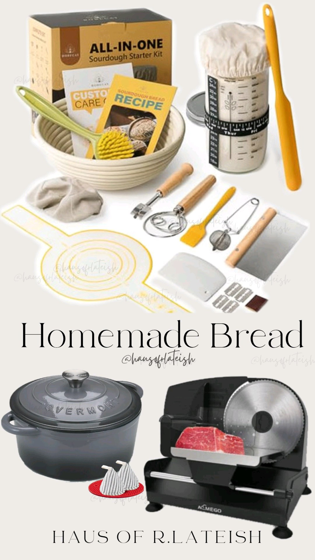 Since entering my Homemaking Era, baking bread has become one of my favourite things. Nothing beats freshly baked bread, and now store bought bread just doesn't hit like it use to. Here's my bread making Must-Haves.👇 #Homemaking #BreadMaking #Kitchen #Baking #BakingMustHaves #LTKmomlife 

#LTKHome #LTKfoodie #LTKSaleAlert