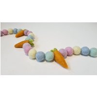 Easter Nursery Pastel Carrot Felt Ball Garland - Tracked UK Delivery Available | Etsy (UK)