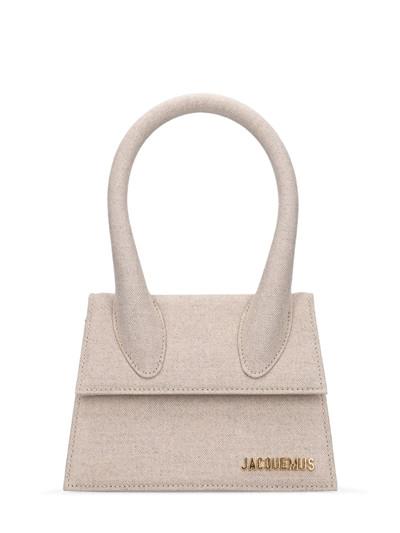 Jacquemus - Le chiquito moyen cotton & linen bag - Light Greige | Luisaviaroma | Luisaviaroma