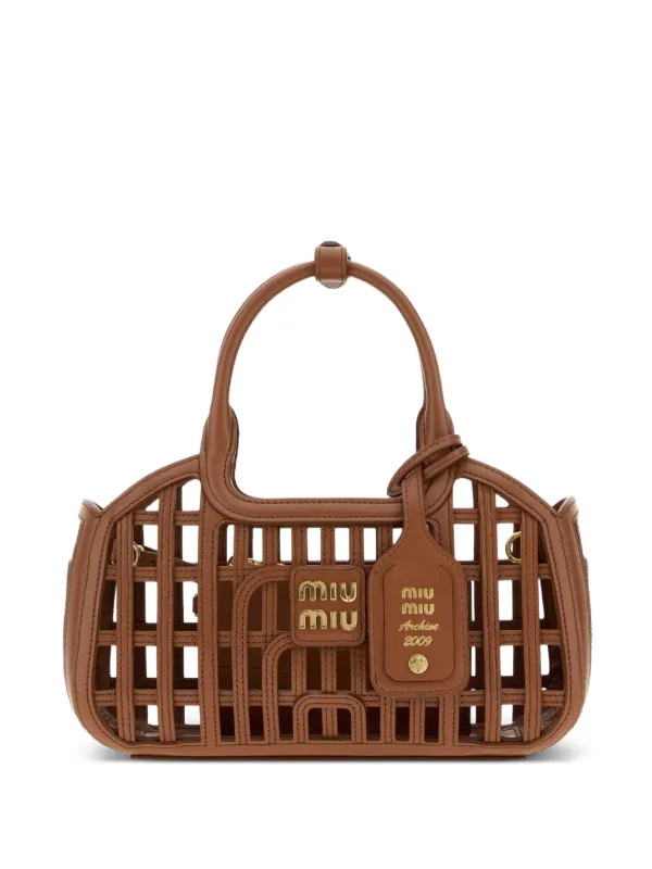 leather basket bag | Farfetch Global
