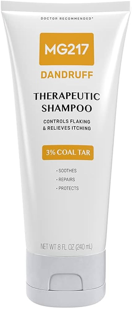 MG217 Dandruff 3% Coal Tar Dandruff Shampoo, Controls Flaking & Relieves Itchy Scalp - 8 oz Tube | Amazon (US)