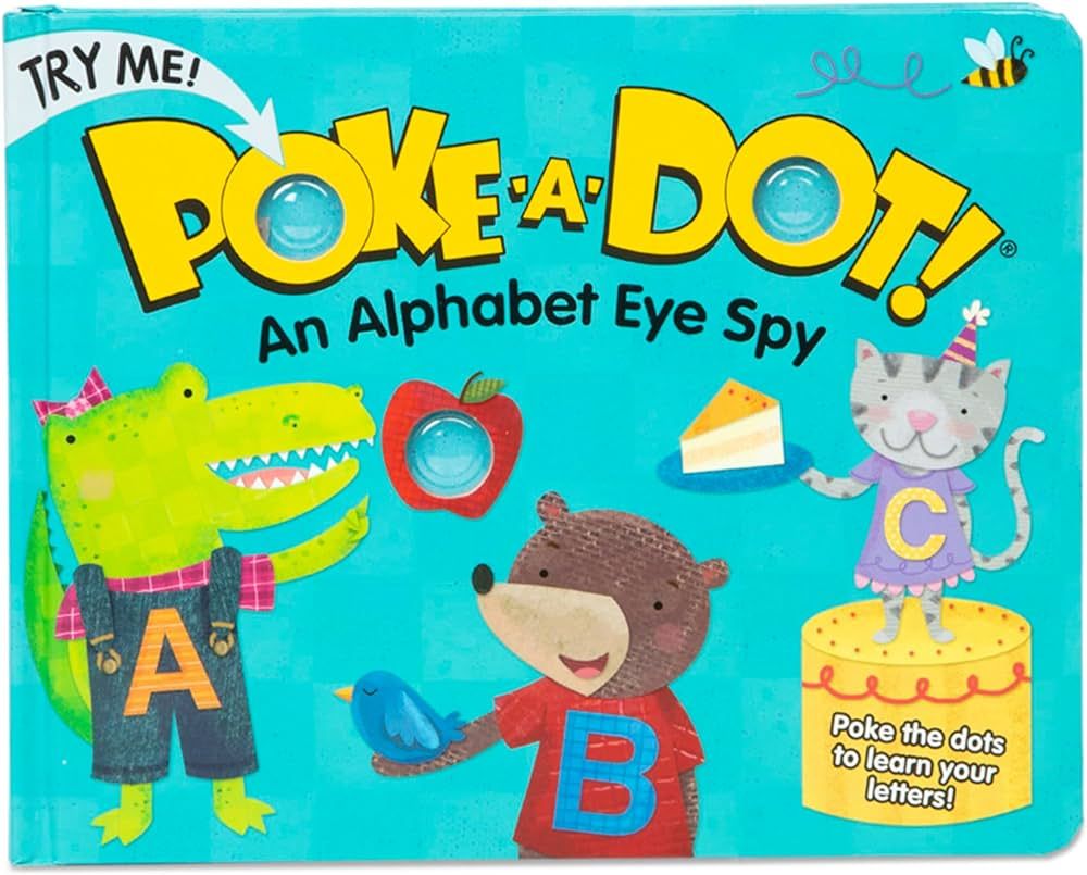Melissa & Doug Children's Alphabet Eye Spy Book With Buttons to Pop for Toddlers and Kids Ages 3+ | Amazon (US)