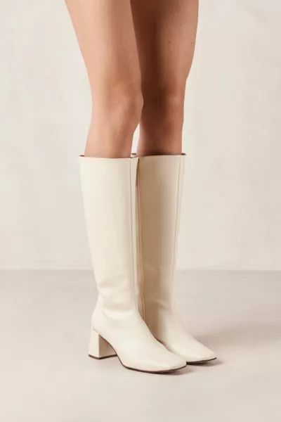 SVEGAN Chalk Vegan Leather Knee High Boot | Urban Outfitters (US and RoW)