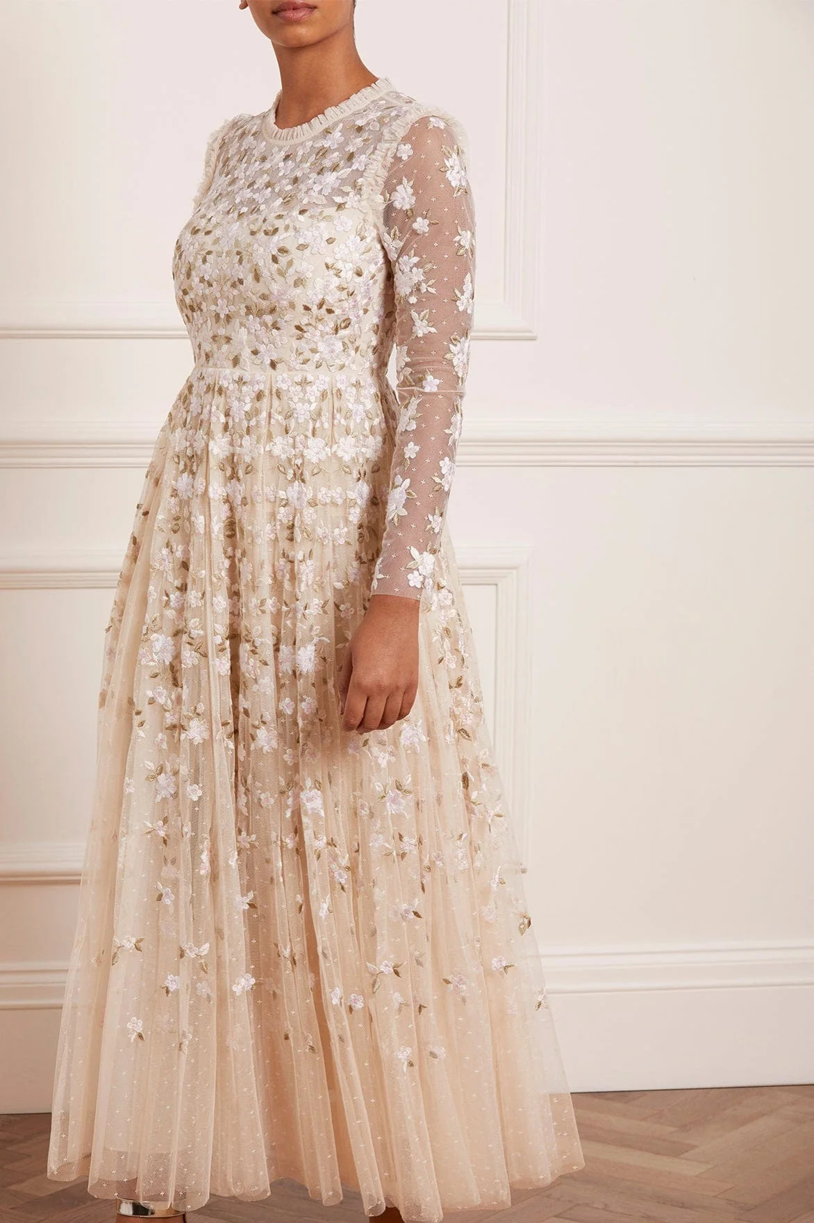 Camellia Ditsy Ankle Gown | Needle & Thread US