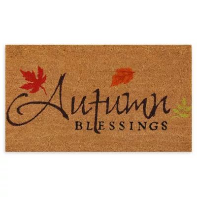 Calloway Mills Autumn Blessings 17" x 29" Multicolor Coir Door Mat | Bed Bath & Beyond | Bed Bath & Beyond