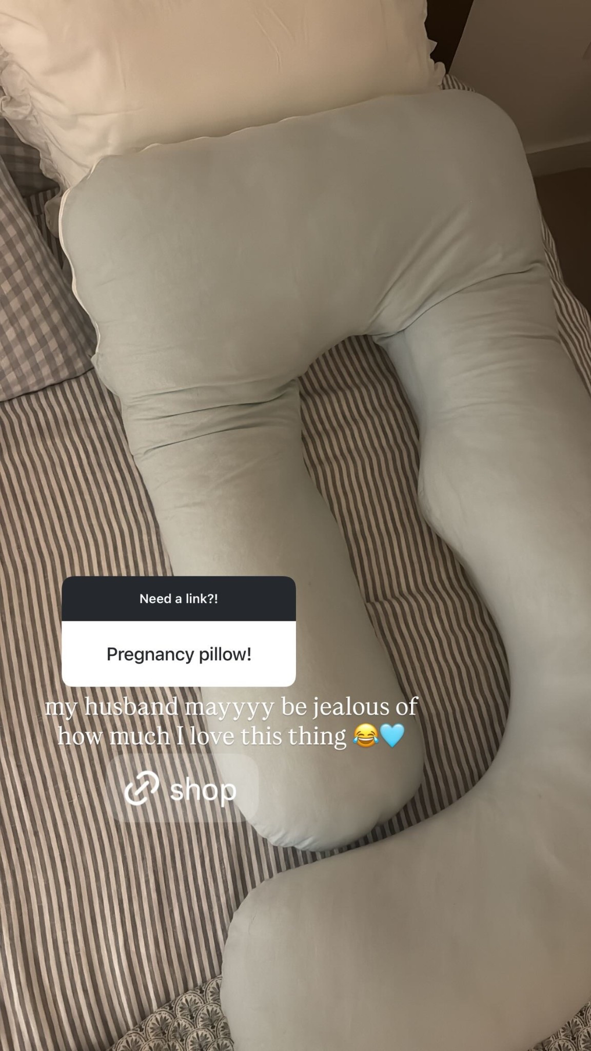 My pregnancy pillow! my husband mayyyy be jealous of how much I use this thing 😂🤍

#LTKmomlife #LTKBump #LTKselfcare