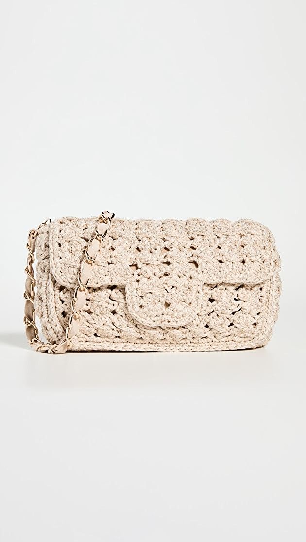 Woven Shoulder Bag, Summer Outfits 2022, White Top, White Blouse, Summer Outfit Ideas | Shopbop