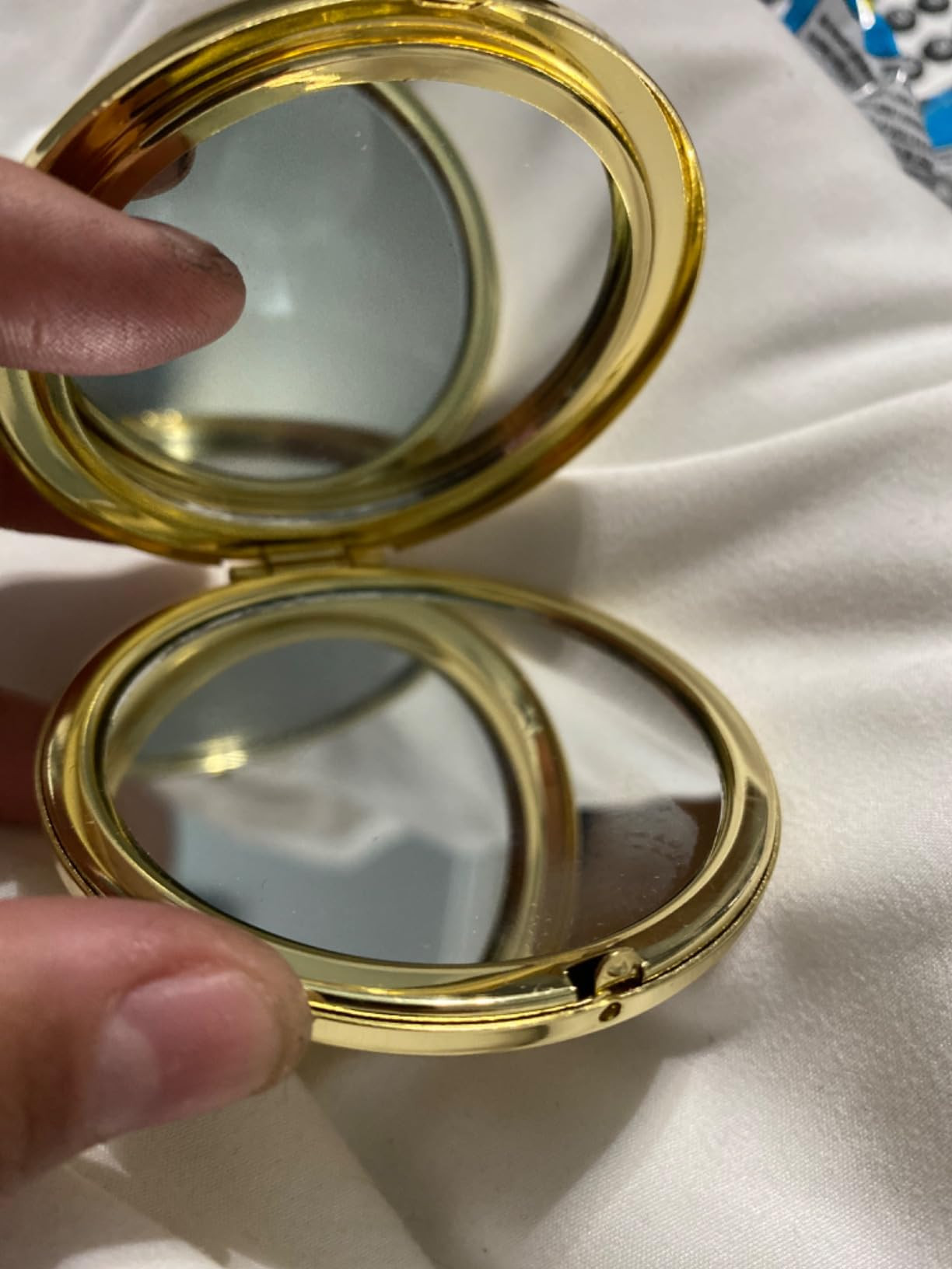 Magnifying Compact Mirror for Purses with 2 x 1x Magnification, Folding Mini Pocket Double Sided ... | Amazon (US)