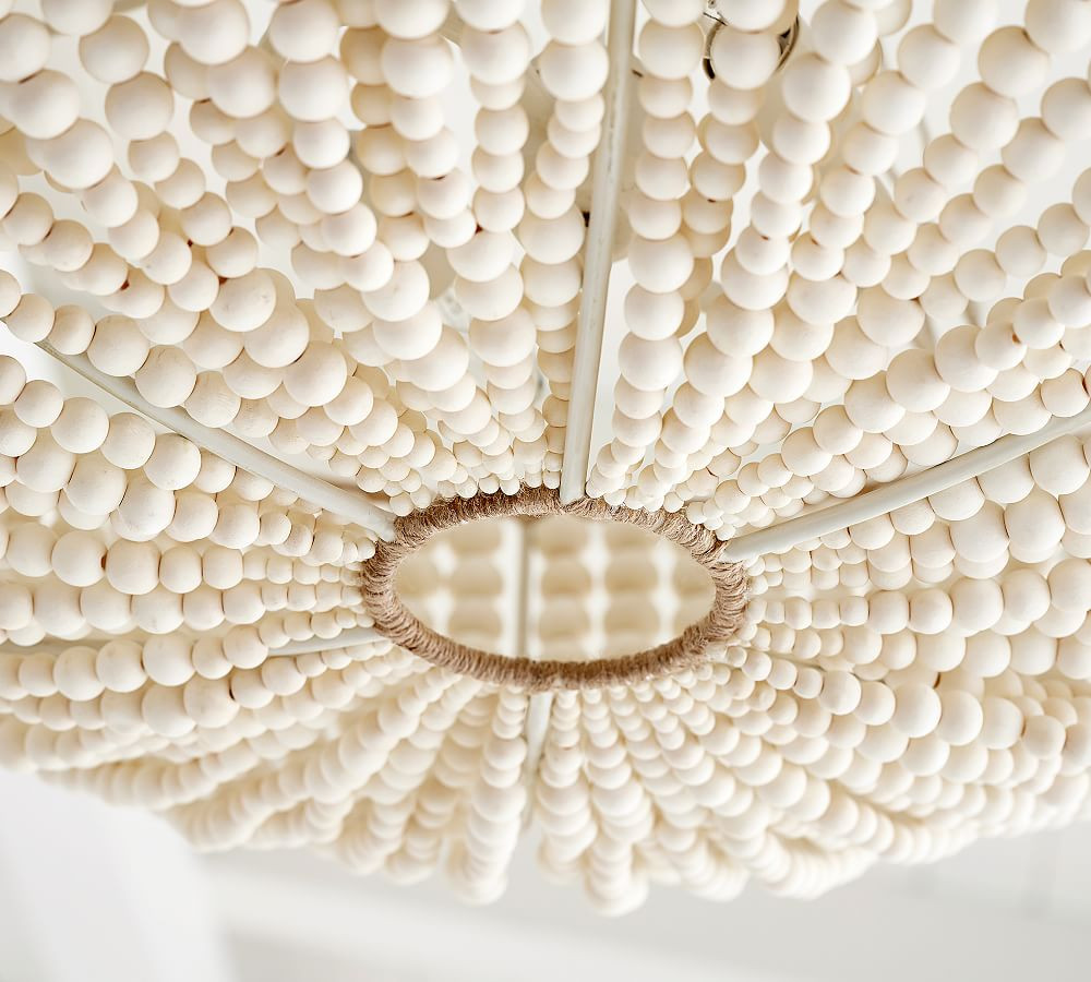 Bristol Wood Bead Chandelier | Pottery Barn (US)