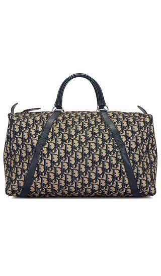 Dior Trotter Canvas Boston Bag in Beige & Black | Revolve Clothing (Global)