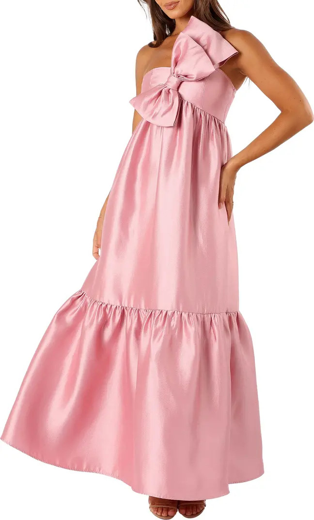 Betina Bow One-Shoulder Gown | Nordstrom