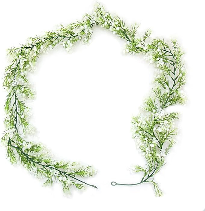 Gypsophila Artificial Flowers Garland 5.5Ft Faux Baby Breath Flowers Vine Real Touch Hanging for ... | Amazon (US)