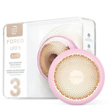 FOREO UFO 3 – LED Facial Treatment Device with T-Sonic Massage & Thermo Technology – Silicone - Pearl Pink | Walmart (US)