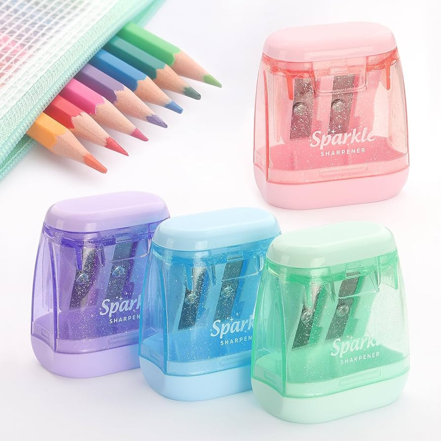 NNY Pencil Sharpener Manual, Dual Hole, 4 Pack | Amazon (US)