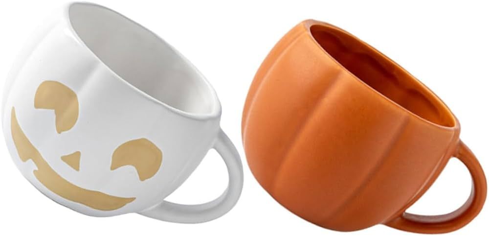 Halloween Mug 2pcs Drinking Glasses Halloween Decor Cup Ghost Mug Coffee Mug Pumpkin High Capacit... | Amazon (CA)