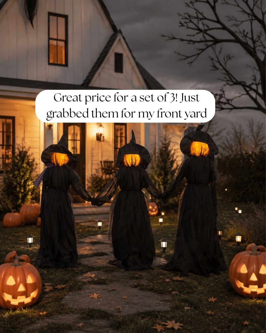 👻 The witches are out! 🎃

Okay, how fun are these spooky ladies?! I love how they add just the right amount of creepy to the front yard without taking away from that cozy cottage vibe. 🖤

Perfect for creating a spooky-but-still-stylish Halloween display—and they’re definitely going to make your neighbors do a double take! 😂

#LTKHome #LTKSaleAlert #LTKSeasonal