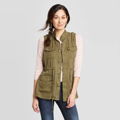 Women's Sleeveless Utility Vest - Knox Rose™ Green | Target