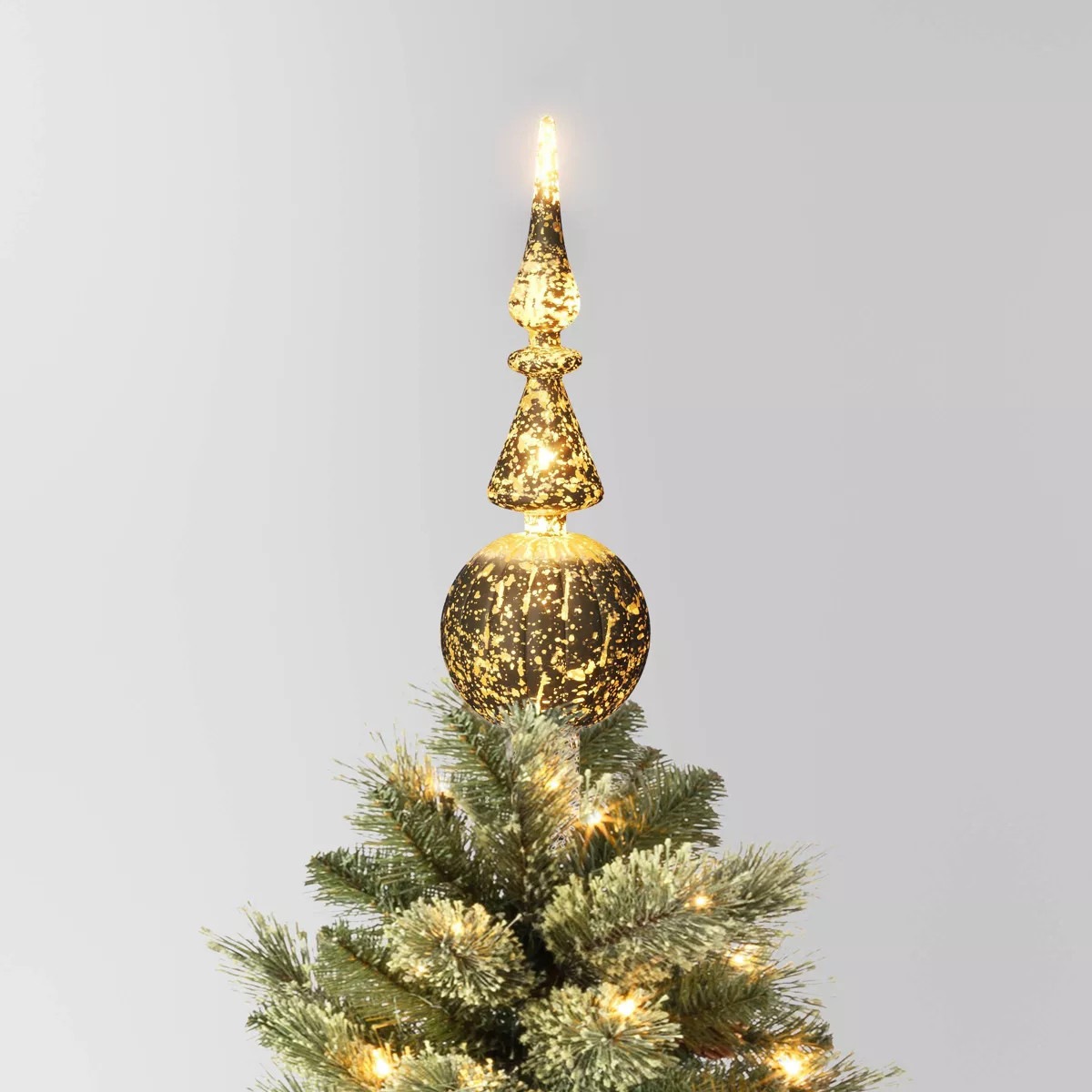 Christmas Lit Plastic Finial Tree Topper - Wondershop™ | Target