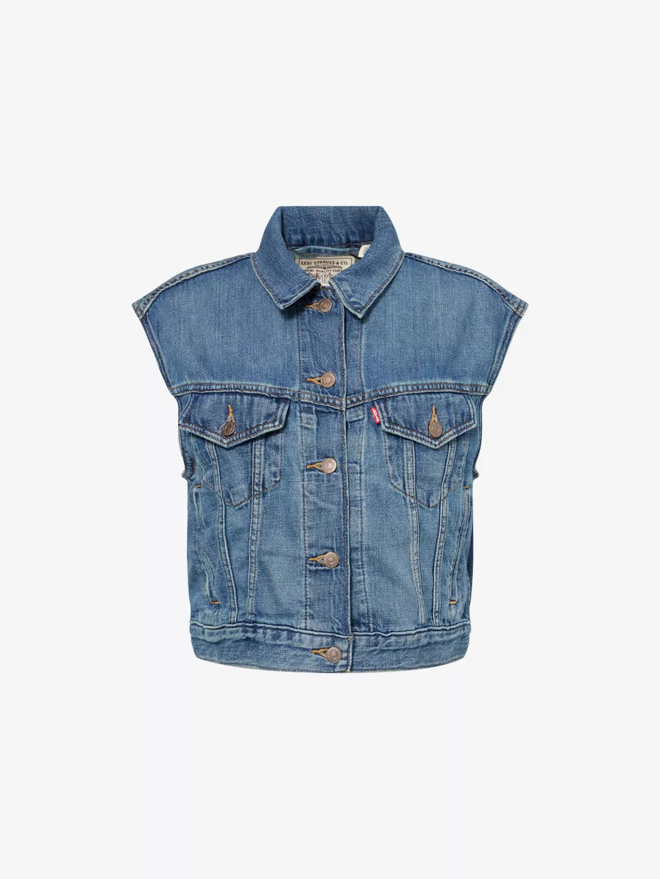 Shrunken 90's Denim Vest Top | Selfridges