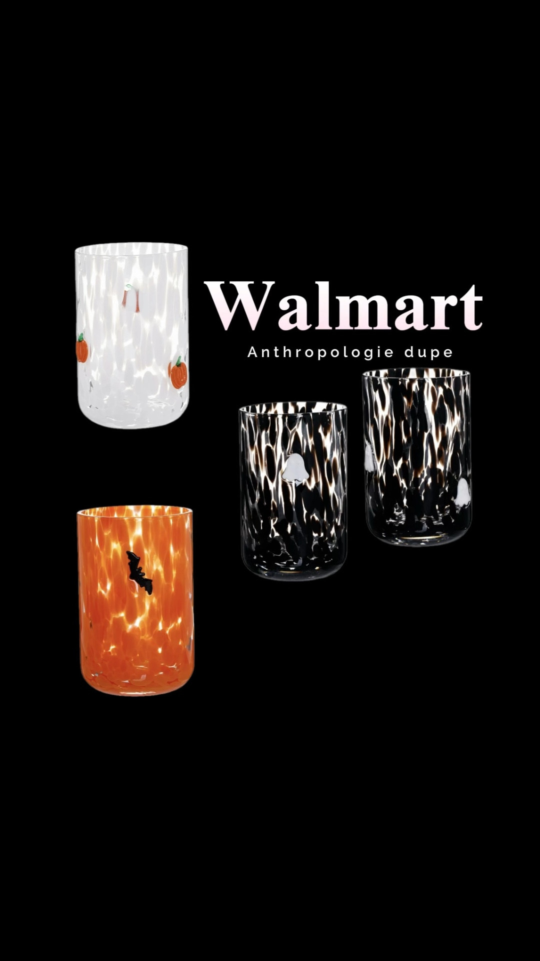 Anthro icon glass dupes!! $5 per cup or $10 for 2! I don’t know about you but these icon glasses are a MUST this spooky season! 😍

#LTKSeasonal #LTKHome #LTKParties