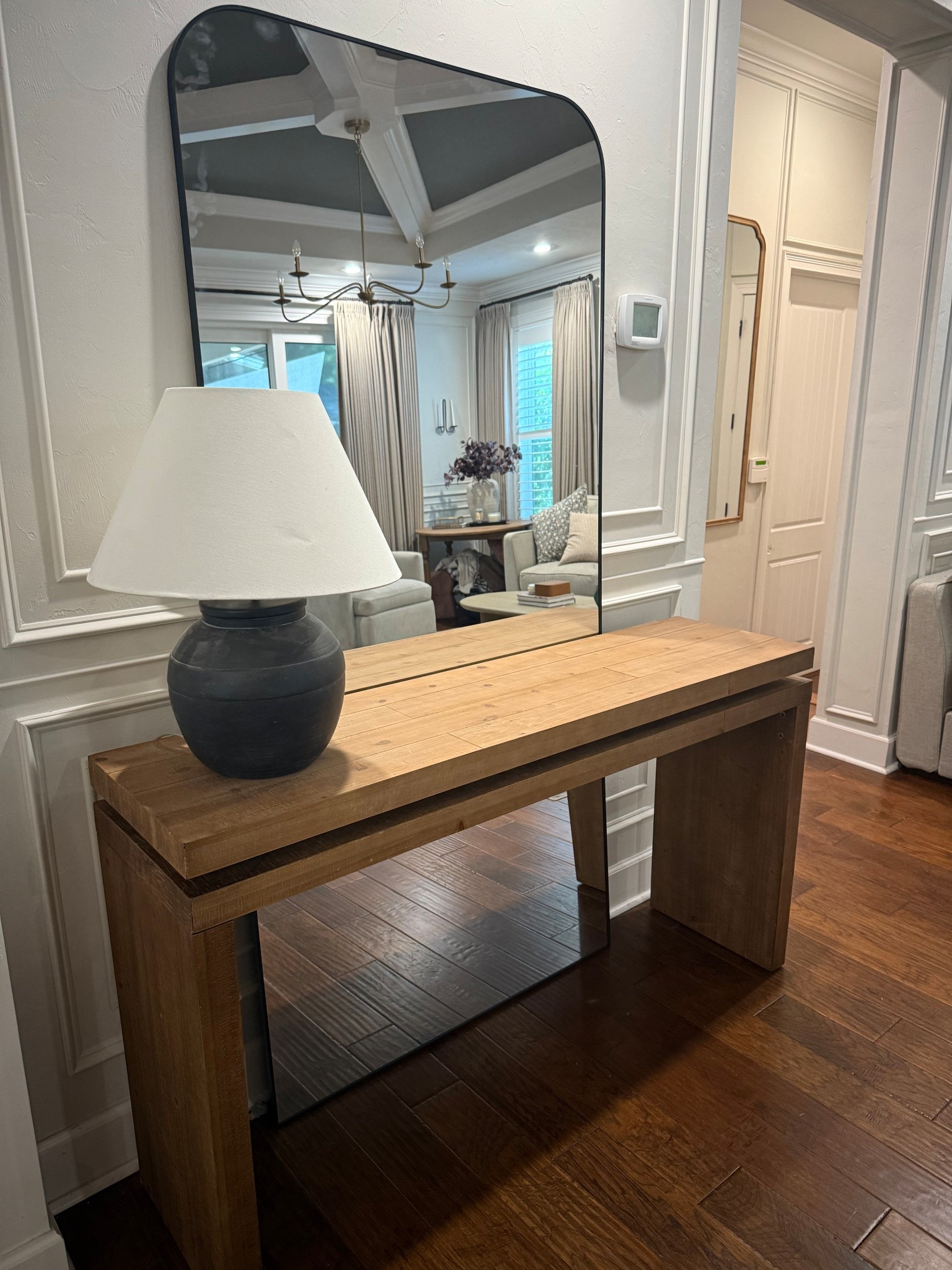 Family room 
Wood console
Target lamp
Wayfair find
Amazon must have
Affordable oversized mirror 
Floor mirror 
Accent table Family room
Great room furniture 

#LTKHome #LTKFallSale #LTKSaleAlert