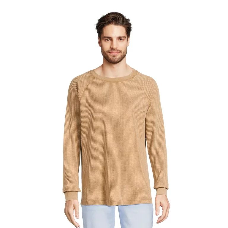 No Boundaries Men's and Big Men's Raglan Thermal Shirt, Sizes XS-5XL | Walmart (US)