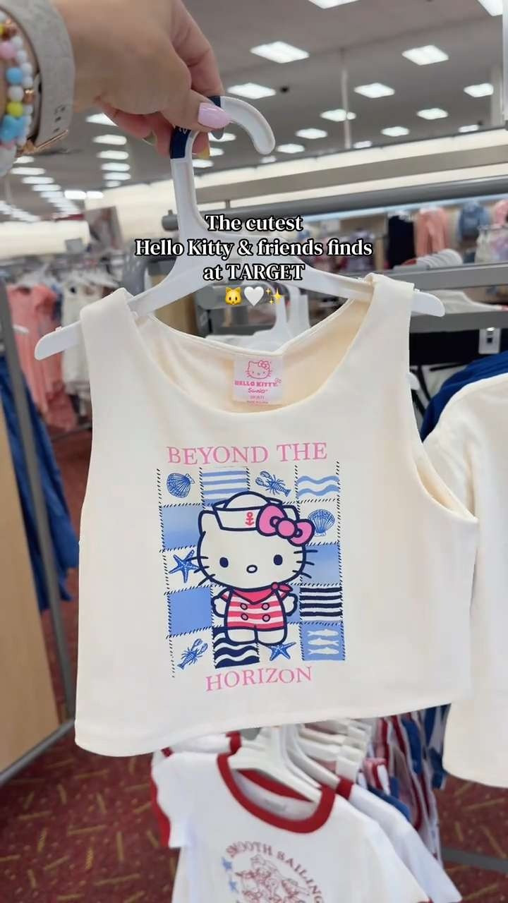 these Hello Kitty and Friends finds at Target are so cute for summer. The Cinnamoroll tee, fun character prints, and little Sanrio details make these perfect for casual outfits, graphic tee looks, and cute Target finds.
 

 #LTKootd #LTKBaby #LTKKids