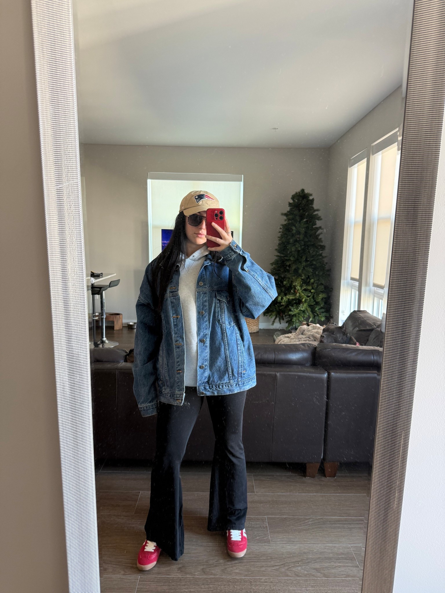 Chilly weather fit ❤️  jacket is thrifted but similar tagged below 

#LTKSeasonal #LTKFindsUnder50 #LTKootd