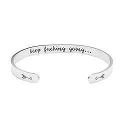 Amazon.com: Inspirational Bracelets Funny Gift for Her Friend Encouragement Jewelry Personalized ... | Amazon (US)