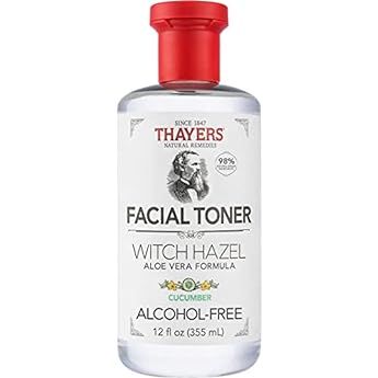 THAYERS Alcohol-Free Witch Hazel Facial Mist Toner with Aloe Vera, Cucumber, 8 Ounce | Amazon (US)