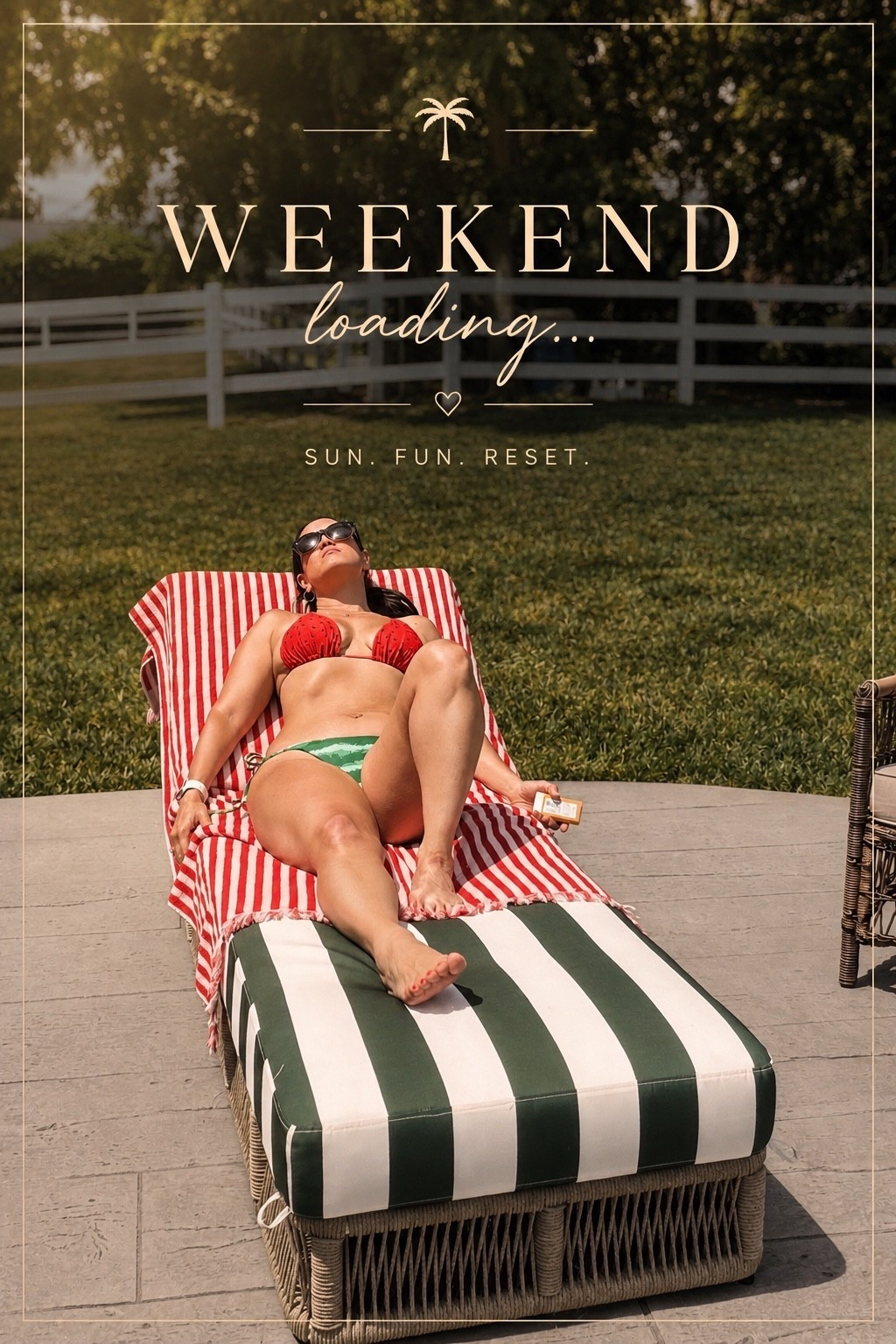 The ultimate weekend loading vibe. Poolside style, summer relaxation, and effortless resort aesthetics. Save this for vacation outfit inspiration, self-care weekends, and sunny days by the pool!

#LTKdayinmylife #LTKgrwm #LTKootd